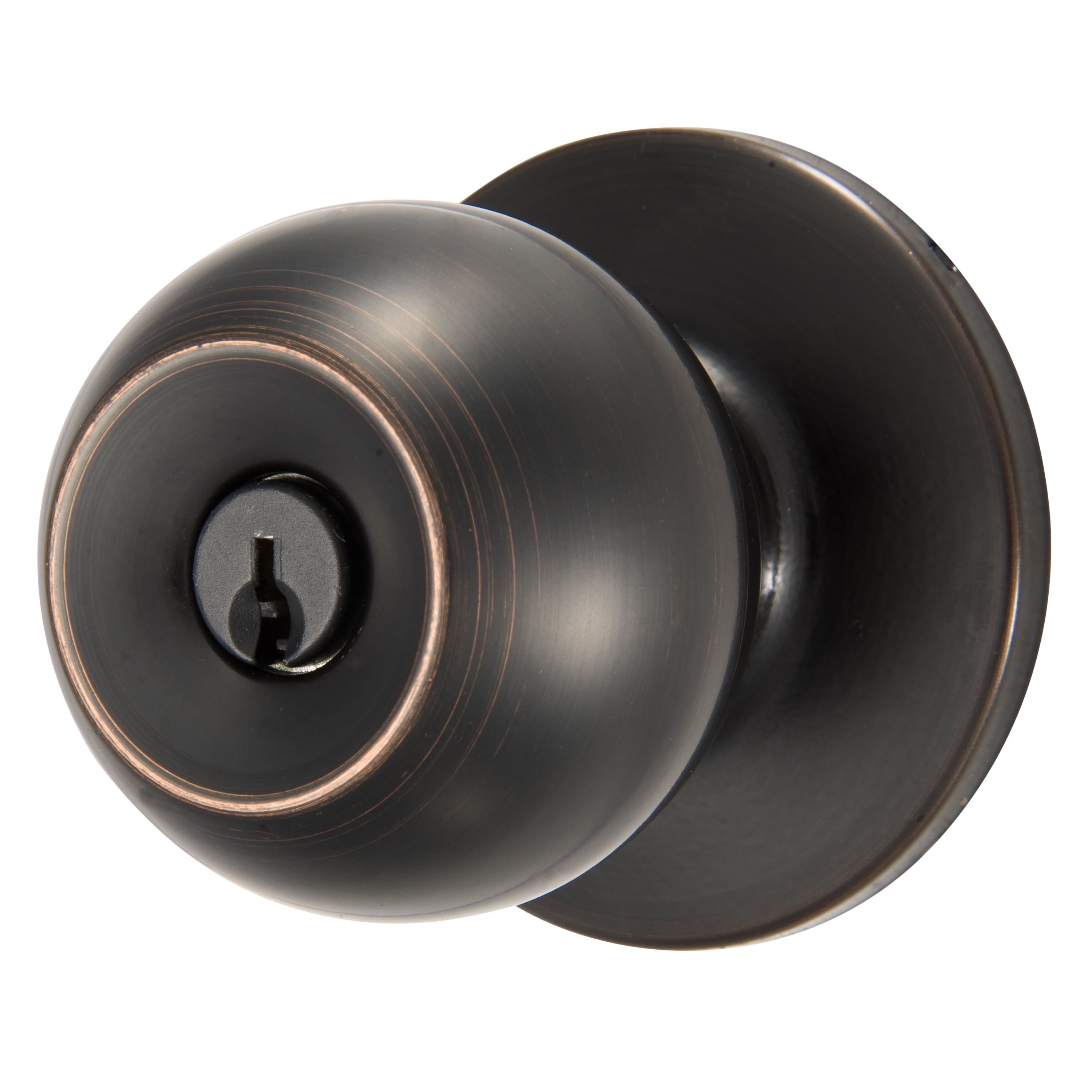 Brinks Keyed Entry Tuscan Bronze Ball Doorknob - Walmart.com