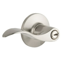Brinks, Keyed Entry, Wave Lever Doorknob with Pro-Guard, Satin Nickel Finish