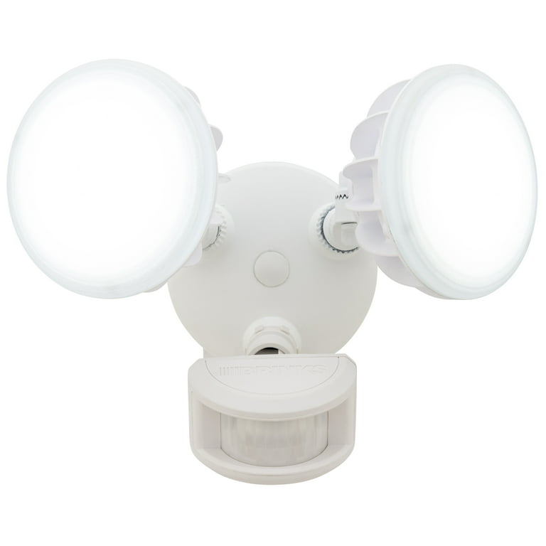 Brink's Motion Activated Security Light, White Finish Brink's Motion Activated Security Light, White Finish