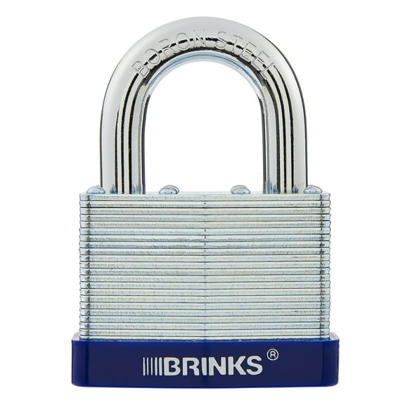 Brinks Laminated Steel 60mm Keyed Padlock with 2in Shackle
