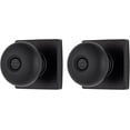 thumbnail image 1 of Brinks Contemporary Privacy Doorknob, Matte Black, 2 pack, 1 of 8