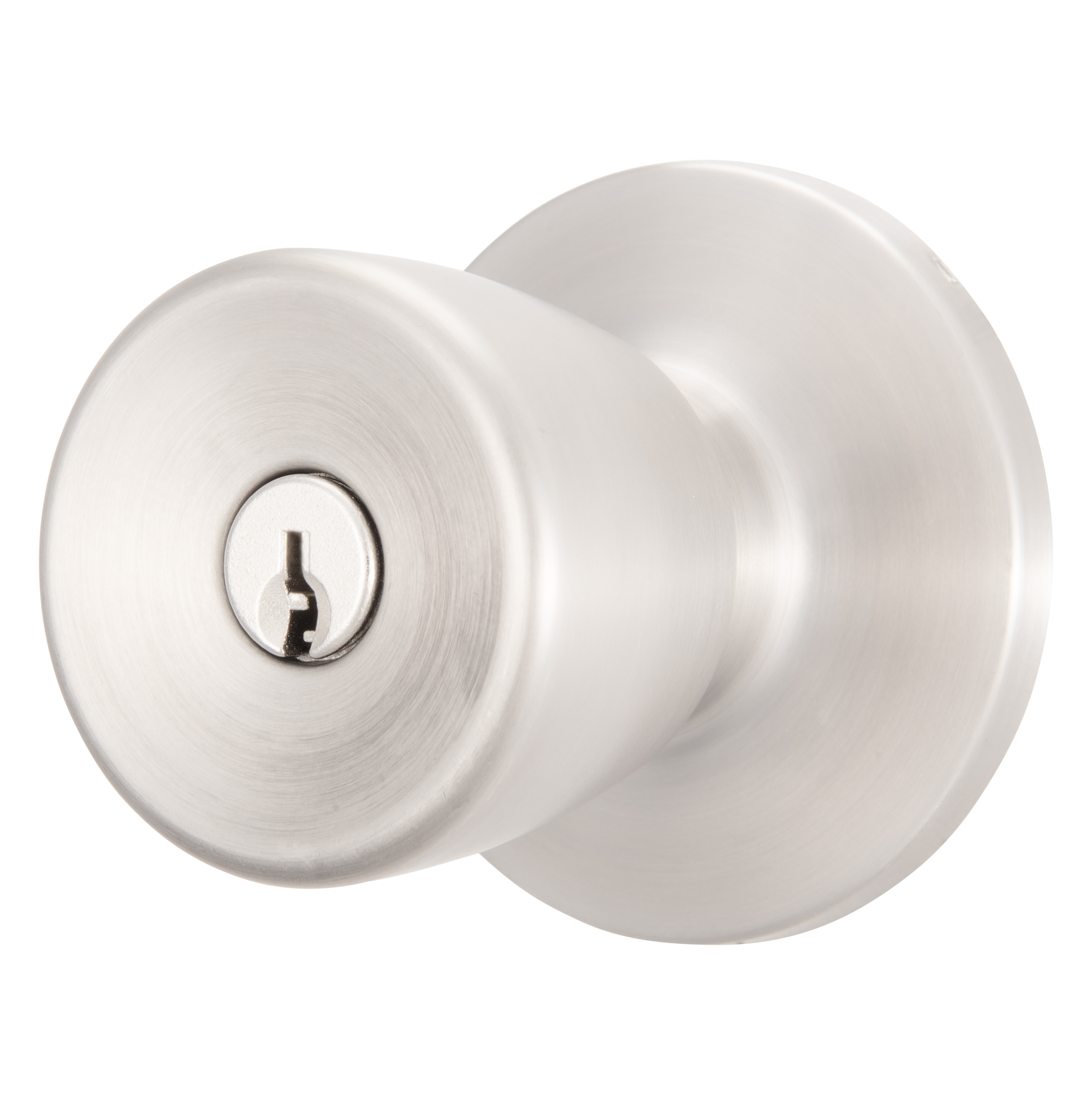 Brinks Mobile Home Keyed Entry Bell Style Doorknob, Stainless Steel Finish - image 1 of 10