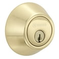 thumbnail image 1 of Brinks Mobile Home Single Cylinder Deadbolt Lock, Polished Brass Finish, 1 of 10