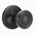 thumbnail image 1 of Brinks Non-Locking Passage Tulip Style Doorknob, Matte Black Finish, 1 of 14
