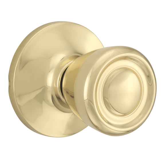 Brinks Non-Locking Passage Tulip Style Doorknob Polished Brass Finish