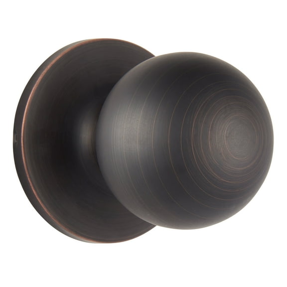 Brinks Passage Hall/Closet Classic Ball Style Doorknob, Tuscan Bronze Finish