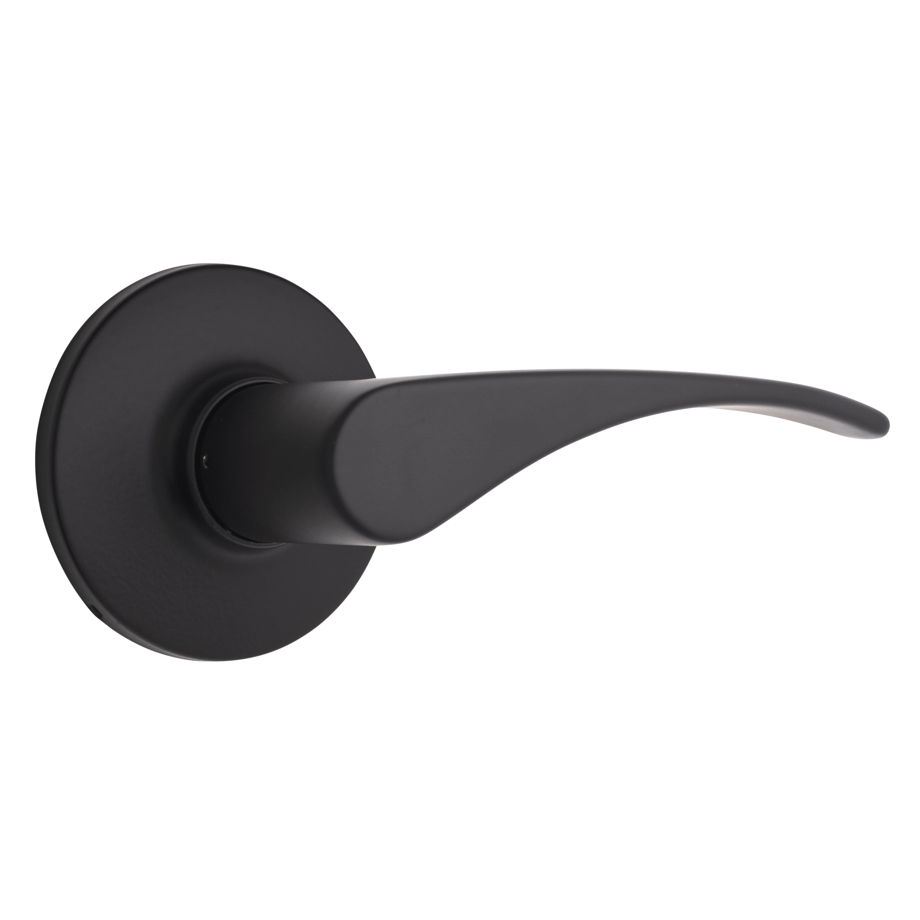 Brinks Passage Hall/Closet Modern Vervo Style Door Lever, Matte Black Finish