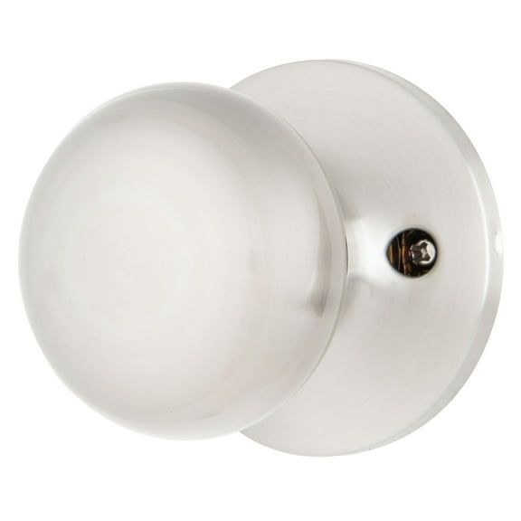 Brinks Passage Mushroom Doorknob, Satin Nickel Finish
