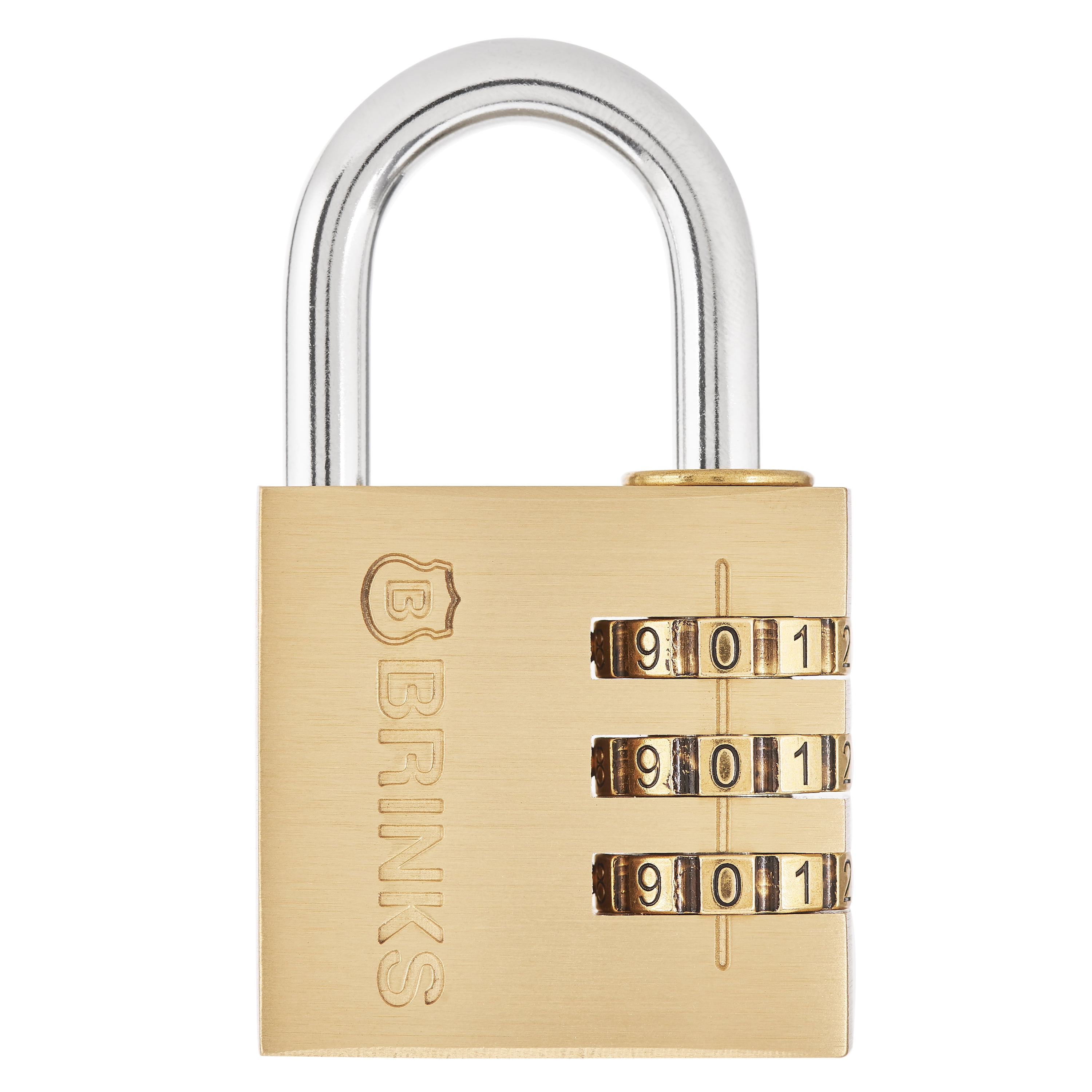 Brinks 171-40401 40mm Solid Brass Padlock, 4 Pack