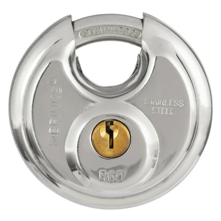 Brinks Stainless Steel 60mm Keyed Discus Padlock with 5/8in Shackle