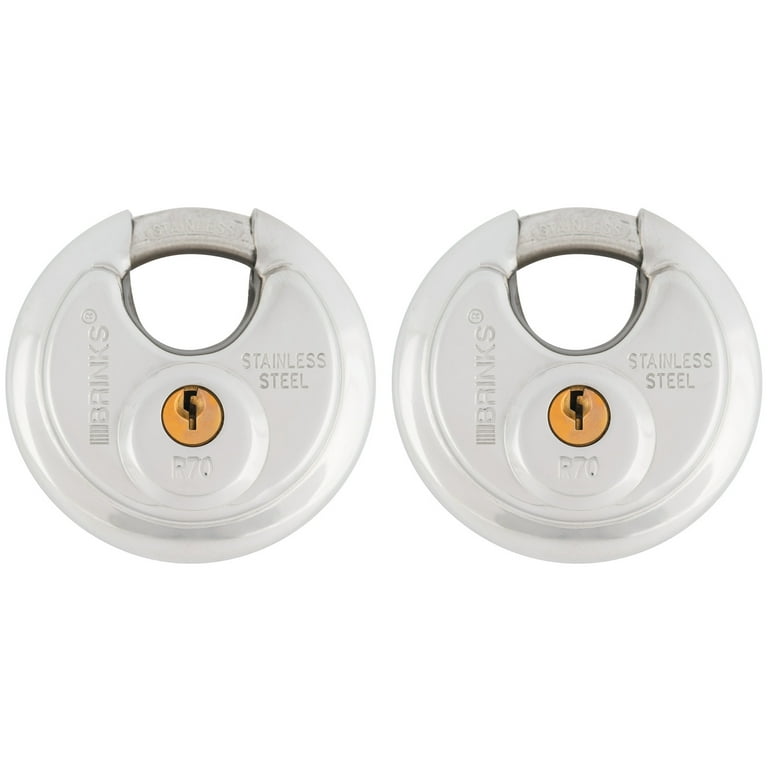 Brink's 70mm Promax Security Stainless Steel Discus Padlock Brink's 70mm Promax Security Stainless Steel Discus Padlock