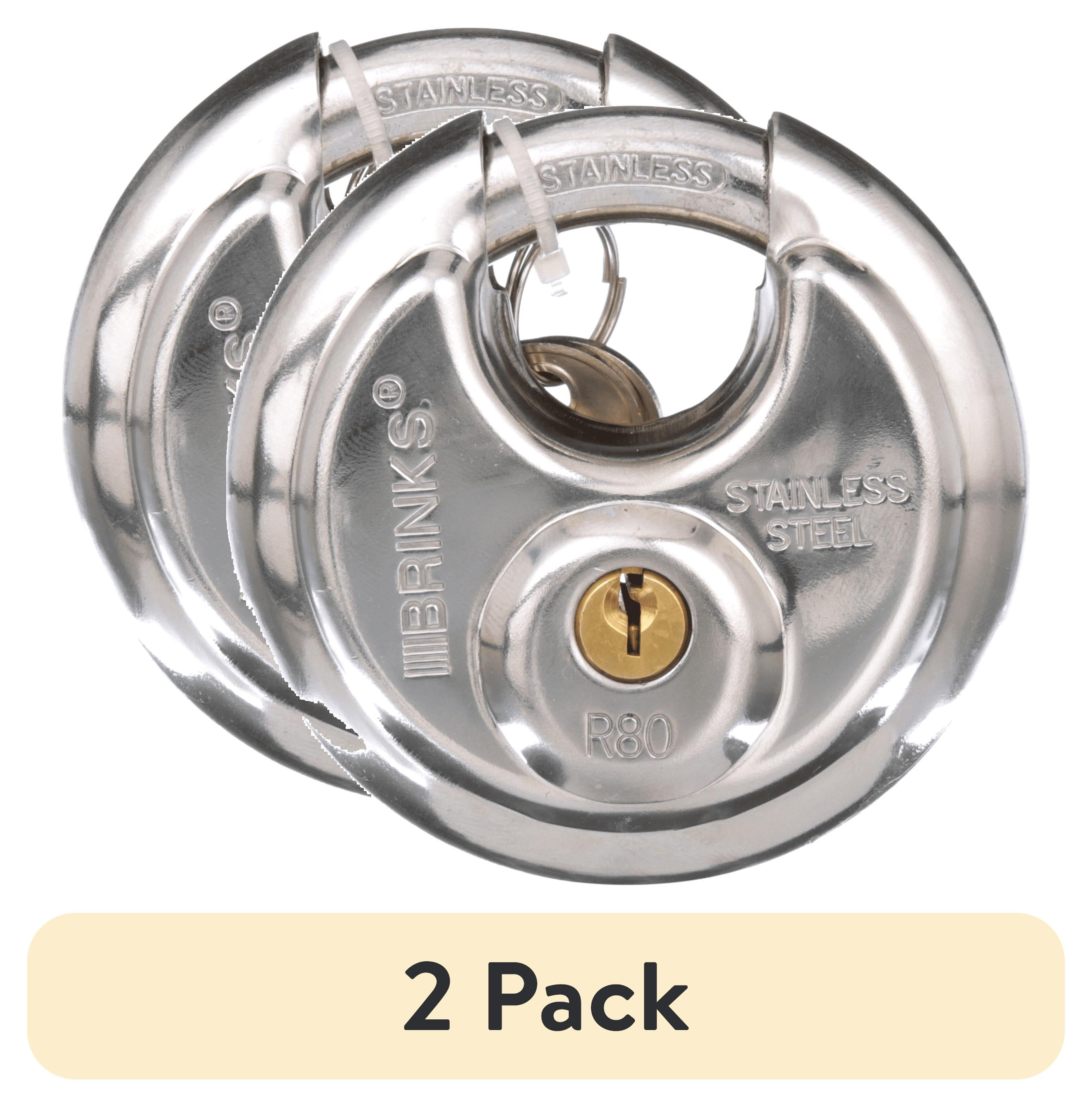 70mm Chrome Plated Stainless Steel Discus Padlock Set