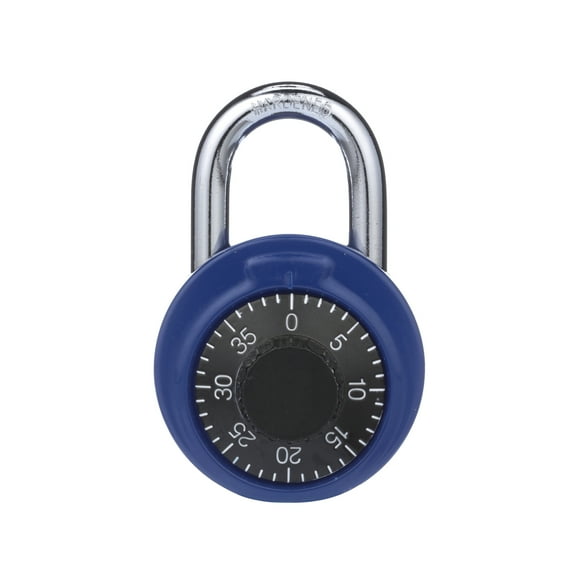 Brinks Steel 48mm Blue Combination Dial Padlock with 1-11/25 Shackle