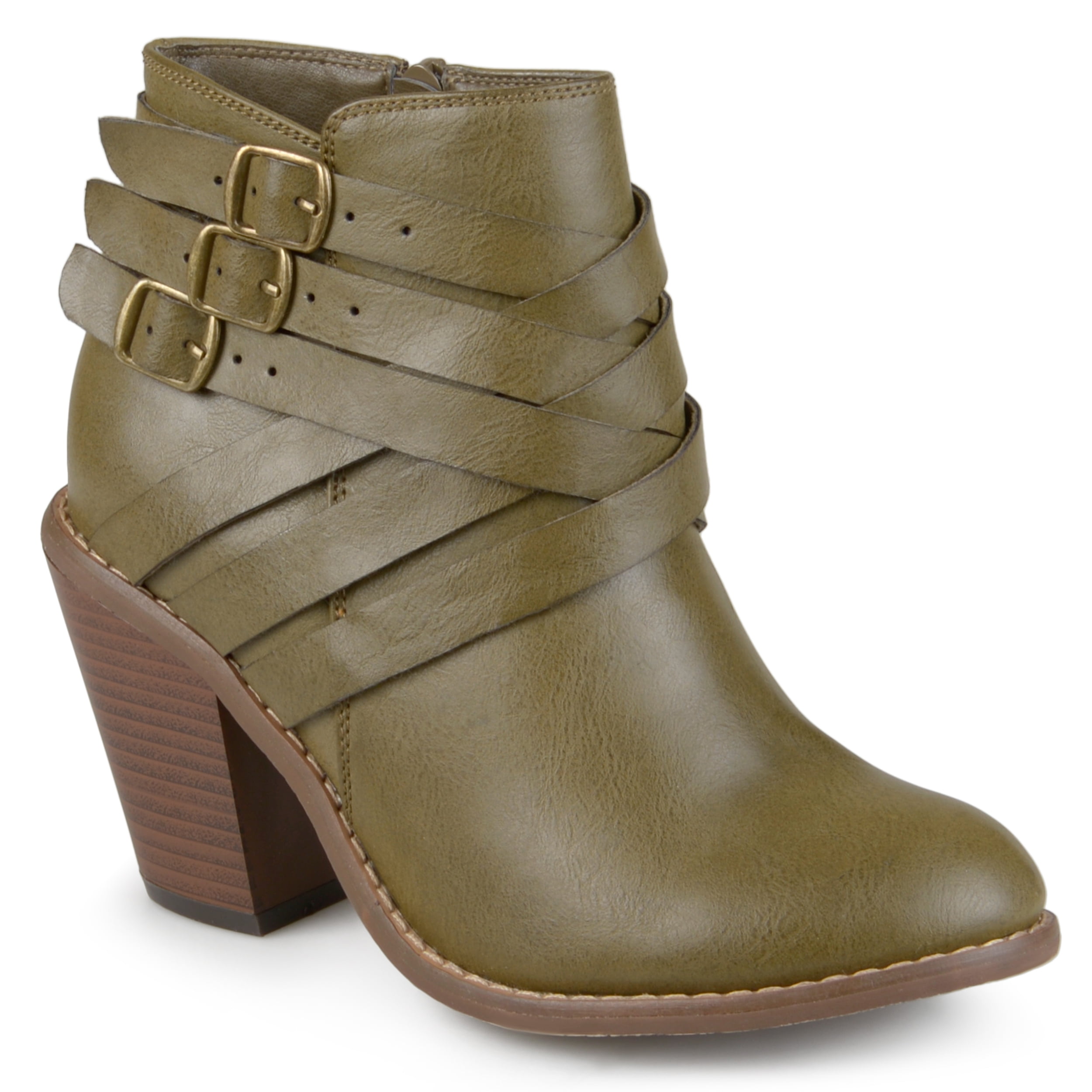Multi buckle ankle boots best sale
