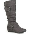Brinley Co. Women's Buckle Accent Slouchy MidCalf Boots