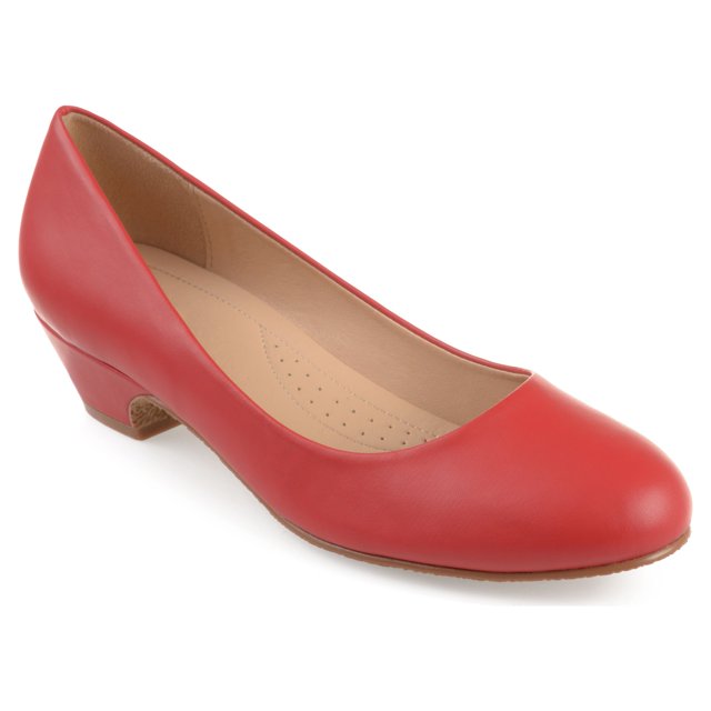 Brinley Co. Women's Classic Faux Leather Comfortsole Heels