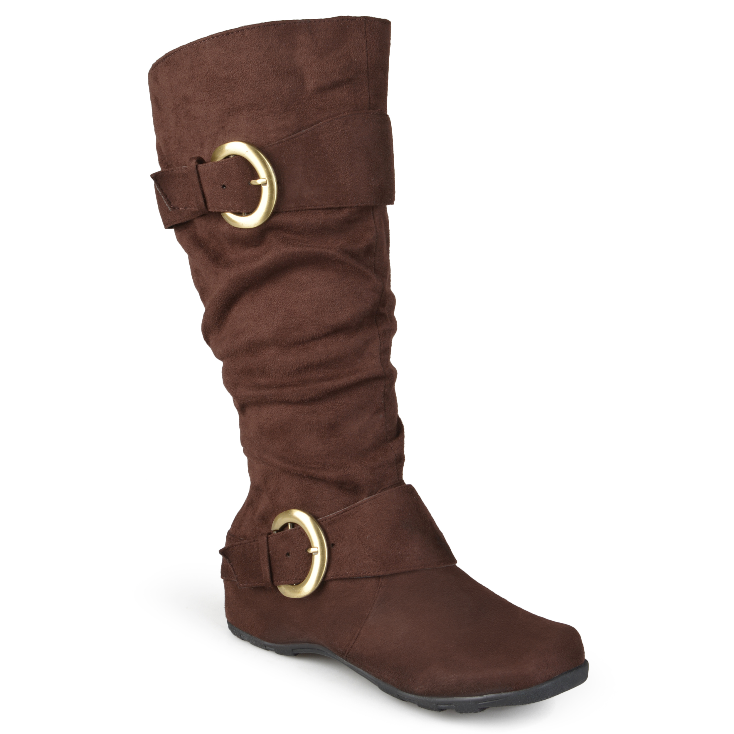 Brinley Co. Women's Extra Wide Calf Mid-Calf Slouch Riding Boots - image 1 of 8