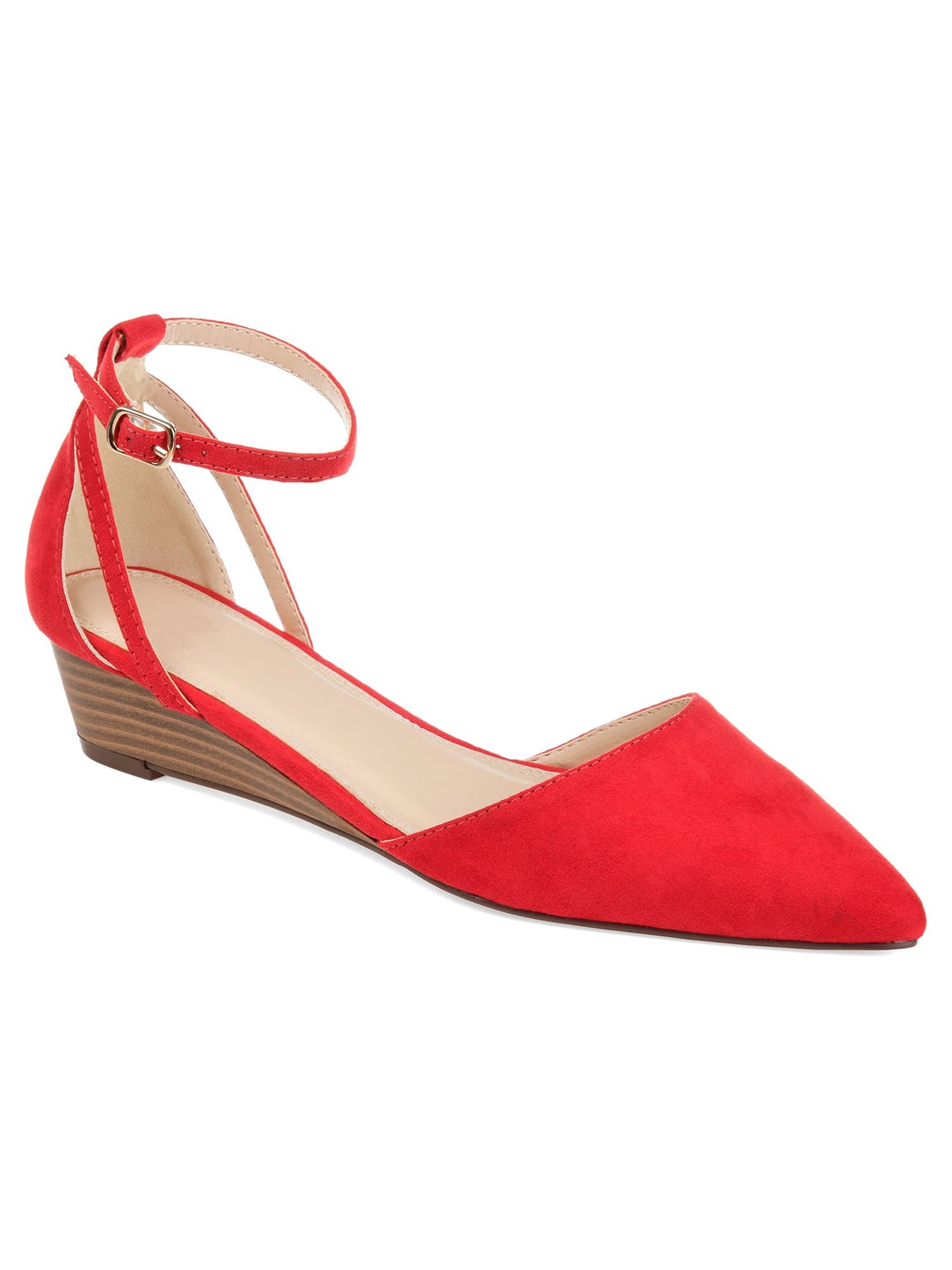 pointed toe wedges with ankle strap