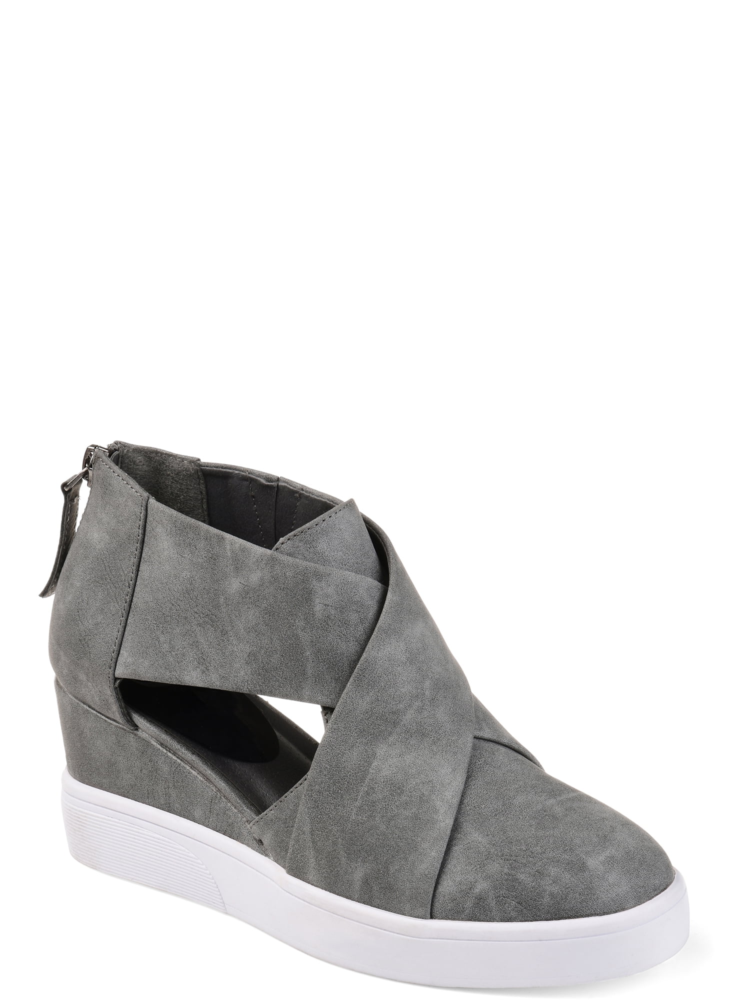 Criss cross wedge best sale sneaker