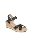 thumbnail image 1 of Brinley Co. Womens Comfort Espadrille Sandal Wedge, 1 of 6