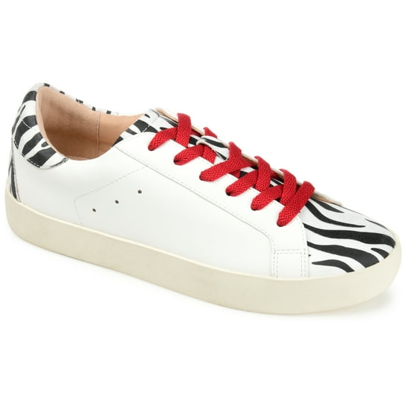 Brinley Co. Womens Comfort Foam™ Two-Tone Lace-Up Sneakers