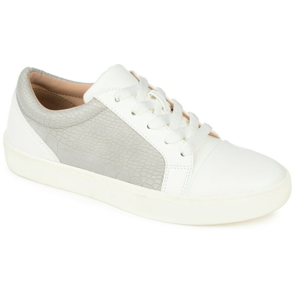 Brinley Co. Womens Comfort Foam™ Two-Tone Lace-Up Sneakers