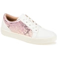 thumbnail image 1 of Brinley Co. Womens Comfort Foam™ Two-Tone Lace-Up Sneakers, 1 of 8