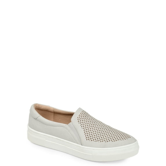 Brinley Co. Womens Comfort Laser-cut Sneaker
