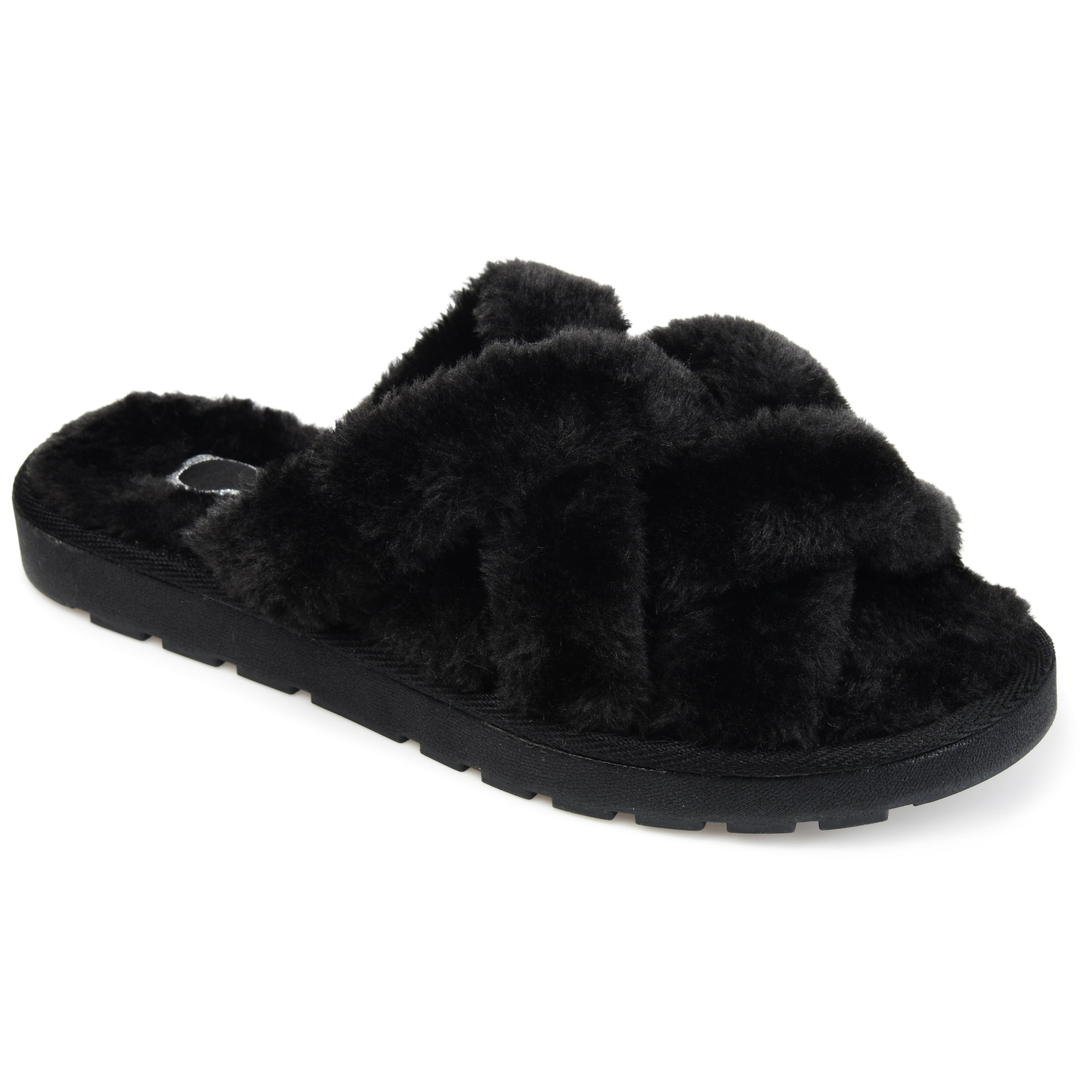 Brinley co online faux fur slippers