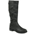 thumbnail image 1 of Brinley Co. Womens Extra Wide Calf Lace-up Detail Riding Boot, 1 of 7
