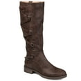 thumbnail image 1 of Brinley Co. Womens Extra Wide Calf Lace-up Detail Riding Boot, 1 of 7