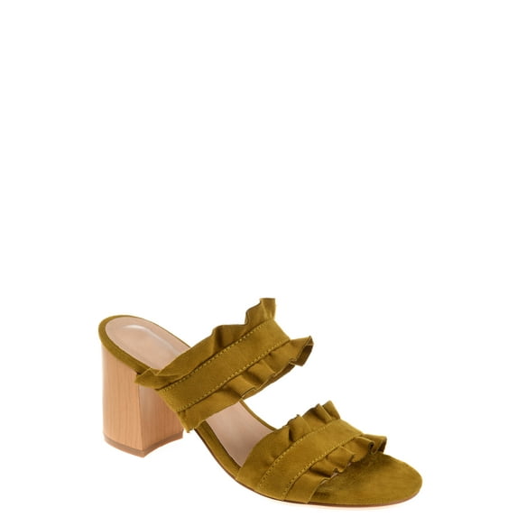 Brinley Co. Womens Ruffled Mule Sandal