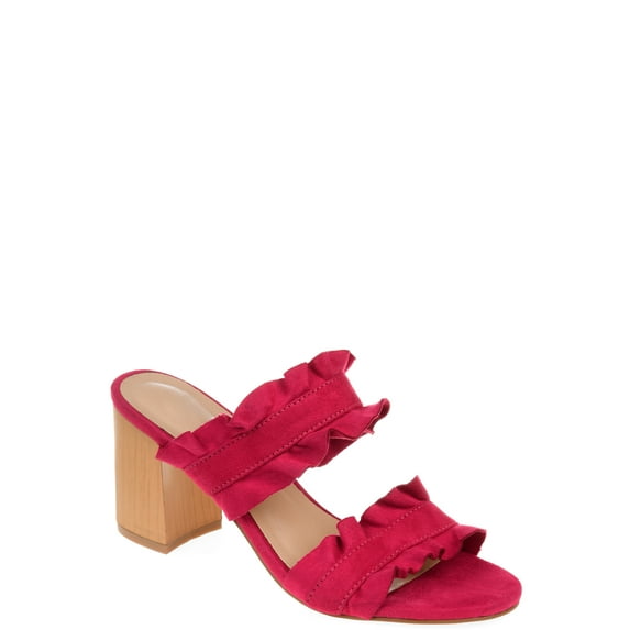 Brinley Co. Womens Ruffled Mule Sandal