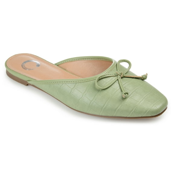 Brinley Co. Womens Square Toe Bow Accent Mule