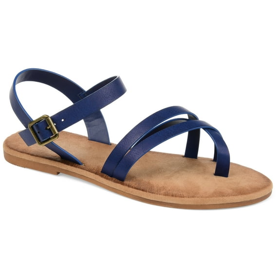 Brinley Co. Womens Strappy Ankle Wrap Sandal