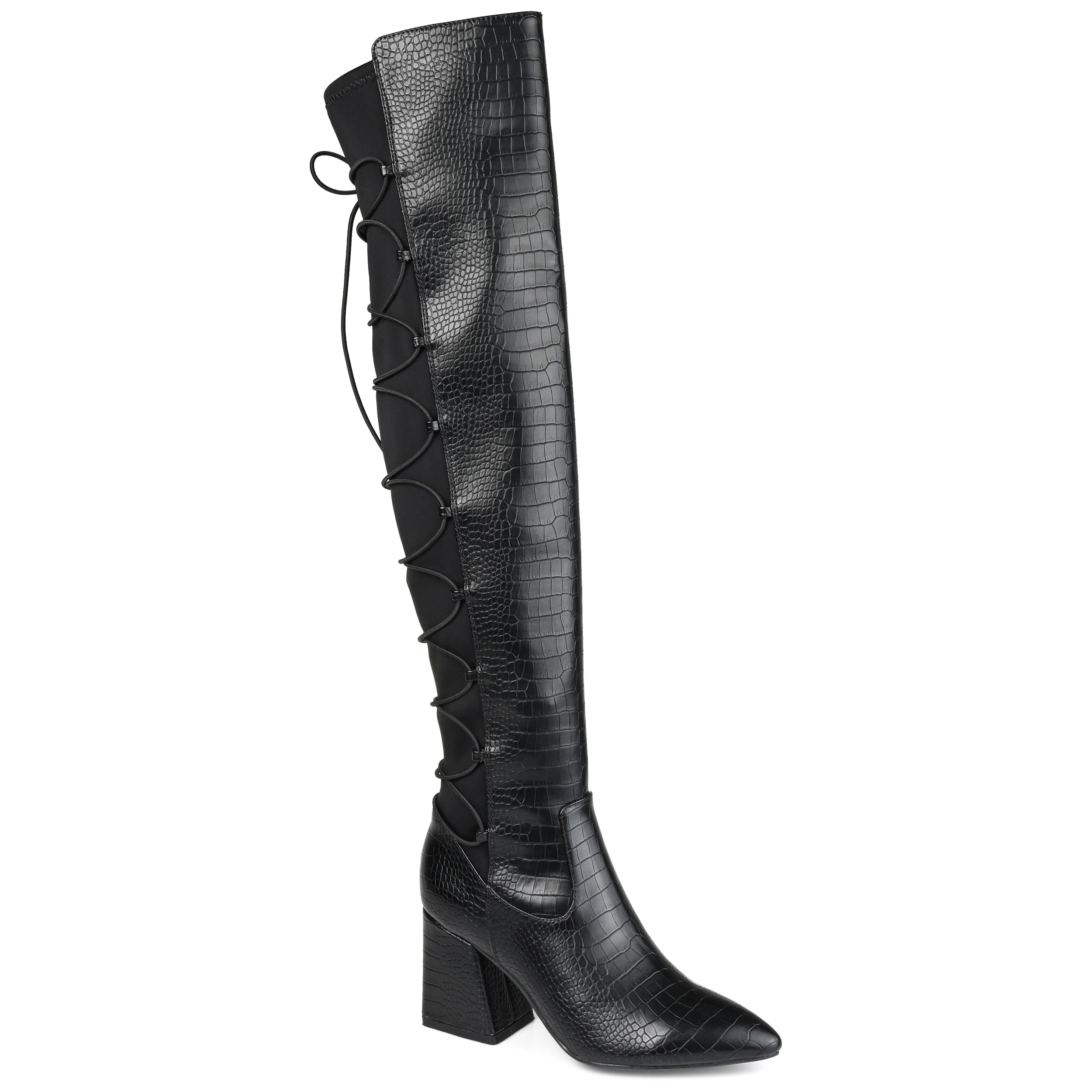Brinley Co. Womens Tru Comfort Foam™ Extra Wide Calf Over The Knee Boot