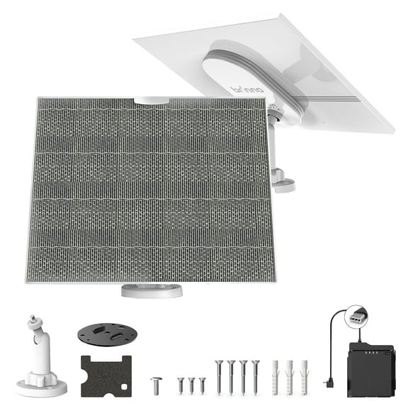 Brinno ASP1000-P Solar Panel Kit Bundle with Mount - 10W Solar Panel Bundle