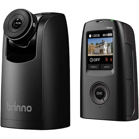 Brinno Time Lapse Camera TLC300, 2023 Timelapse Camera Outdoor Construction, Outdoor & Indoor Use, Professional HDR FHD1080P Timelapse Camera with LCD Screen, Extended Battery Life