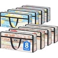 Brinory 8 Pack Clear Storage Bags for Comforter, 90L Long | Plastic ...