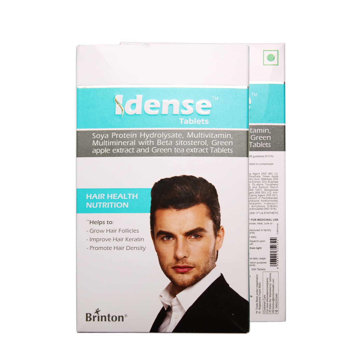 Brinton Idense Tablets For Male, 30 Tablet Grow Hair Follicles