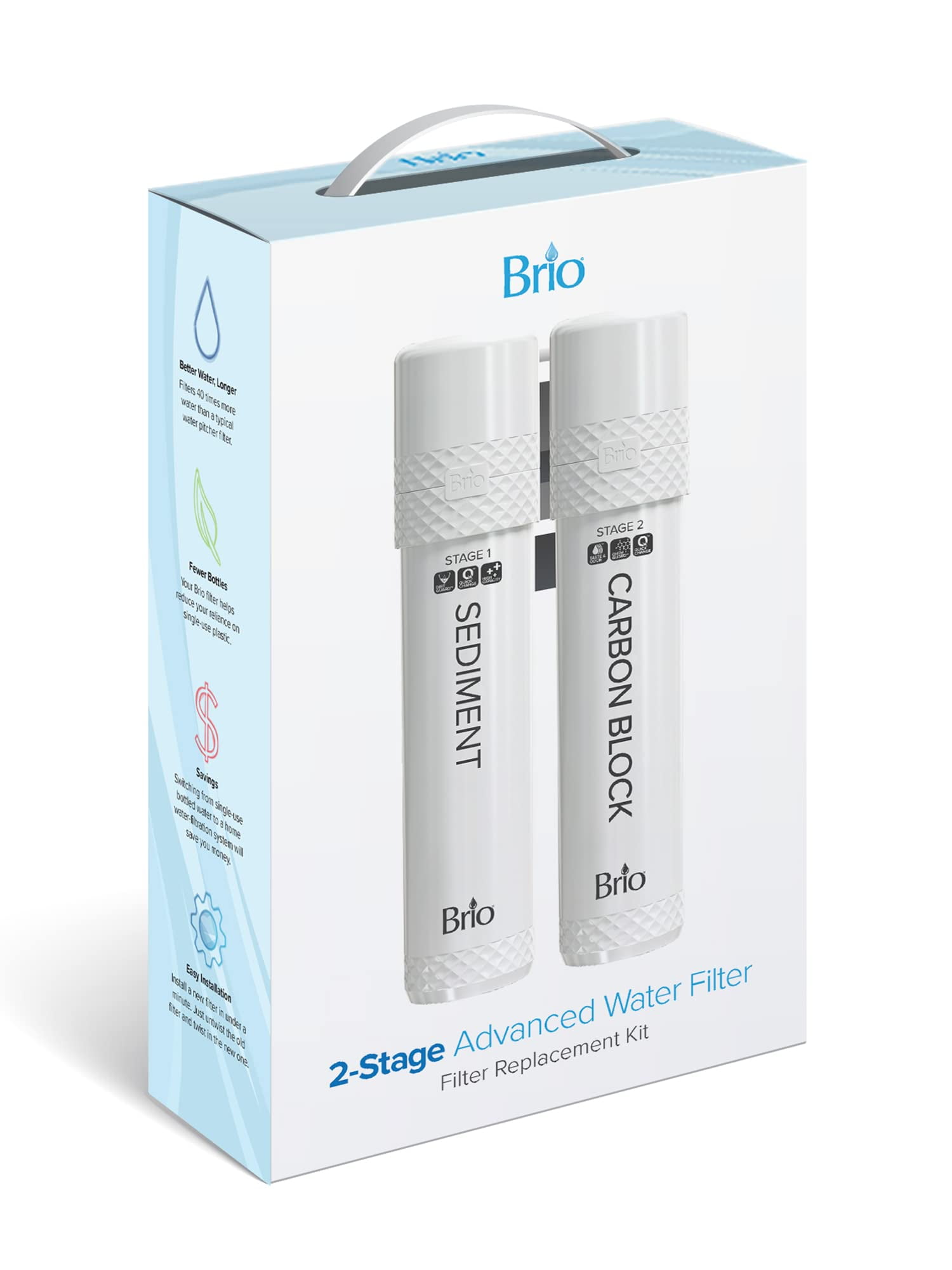 Brio 2-Stage Advanced Water Filter Replacement Kit