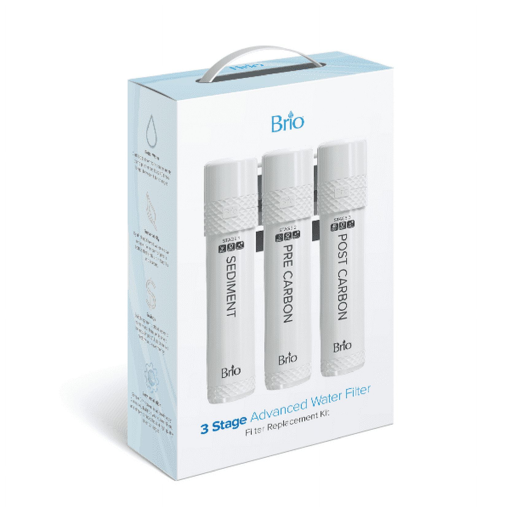 Brio 3-Stage White Water Filter Replacement Kit