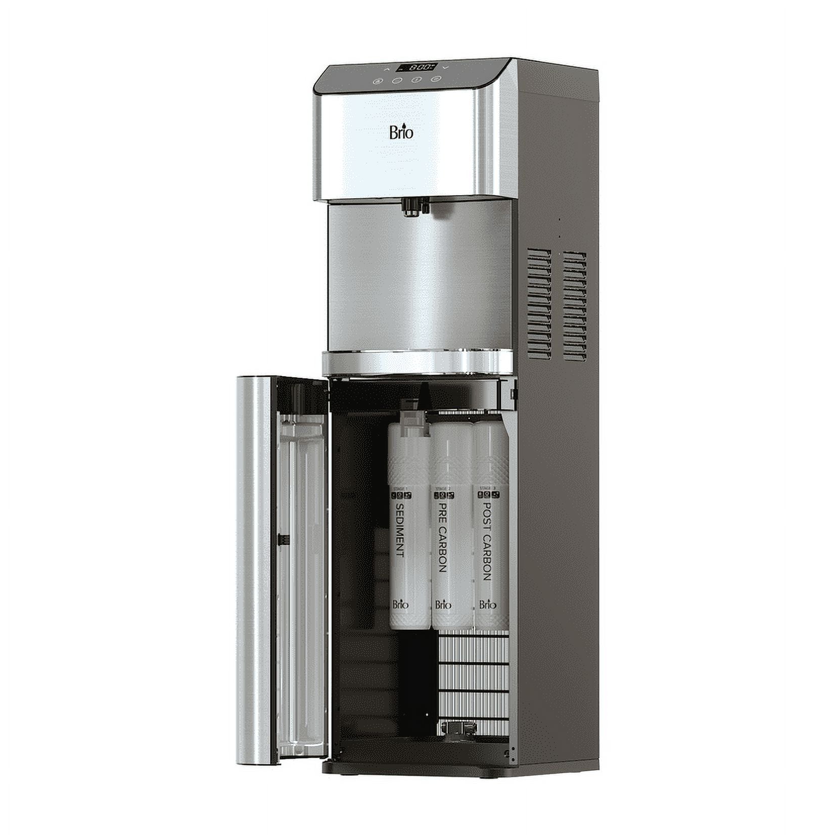 Brio Moderna Stainless Steel Bottleless Water Cooler with Filtration