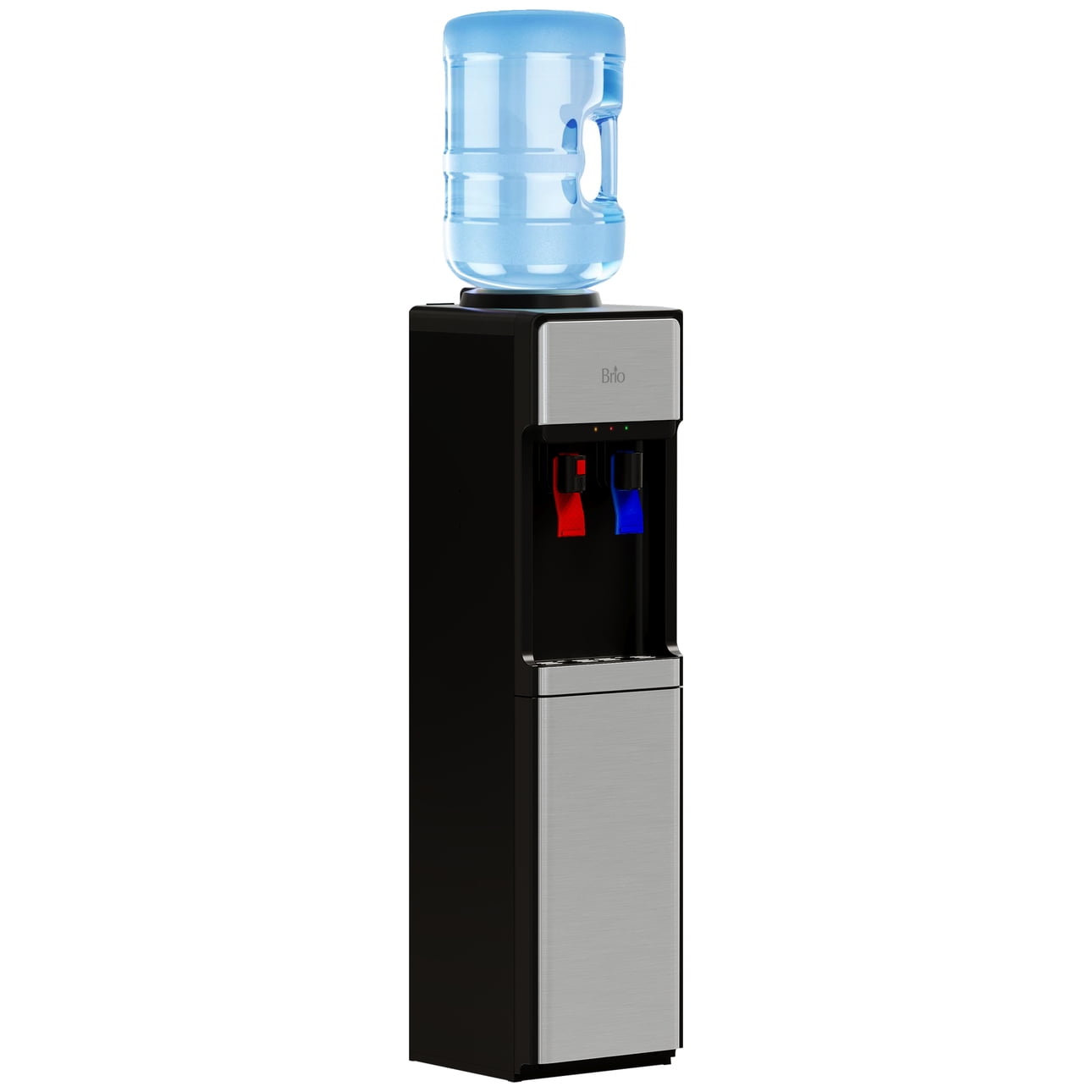 Brio 300 Series Slimline Top Loading Water Cooler Dispenser with Dual Hot  and Cold Temperatures Adjusting