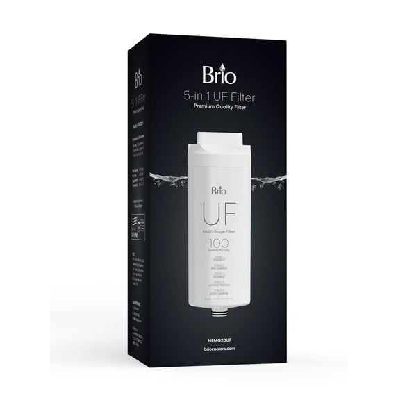 Brio 5-Stage Ultra Filtration Replacement Filter for G20 Bottle-Less Sparkling-Water Cooler - 1 Single Unit
