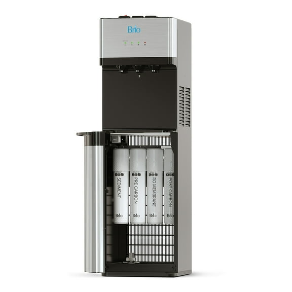 Brio 500 Series Bottle-Less Water Cooler Dispenser with Multi-Stage Filtration and Self-Cleaning