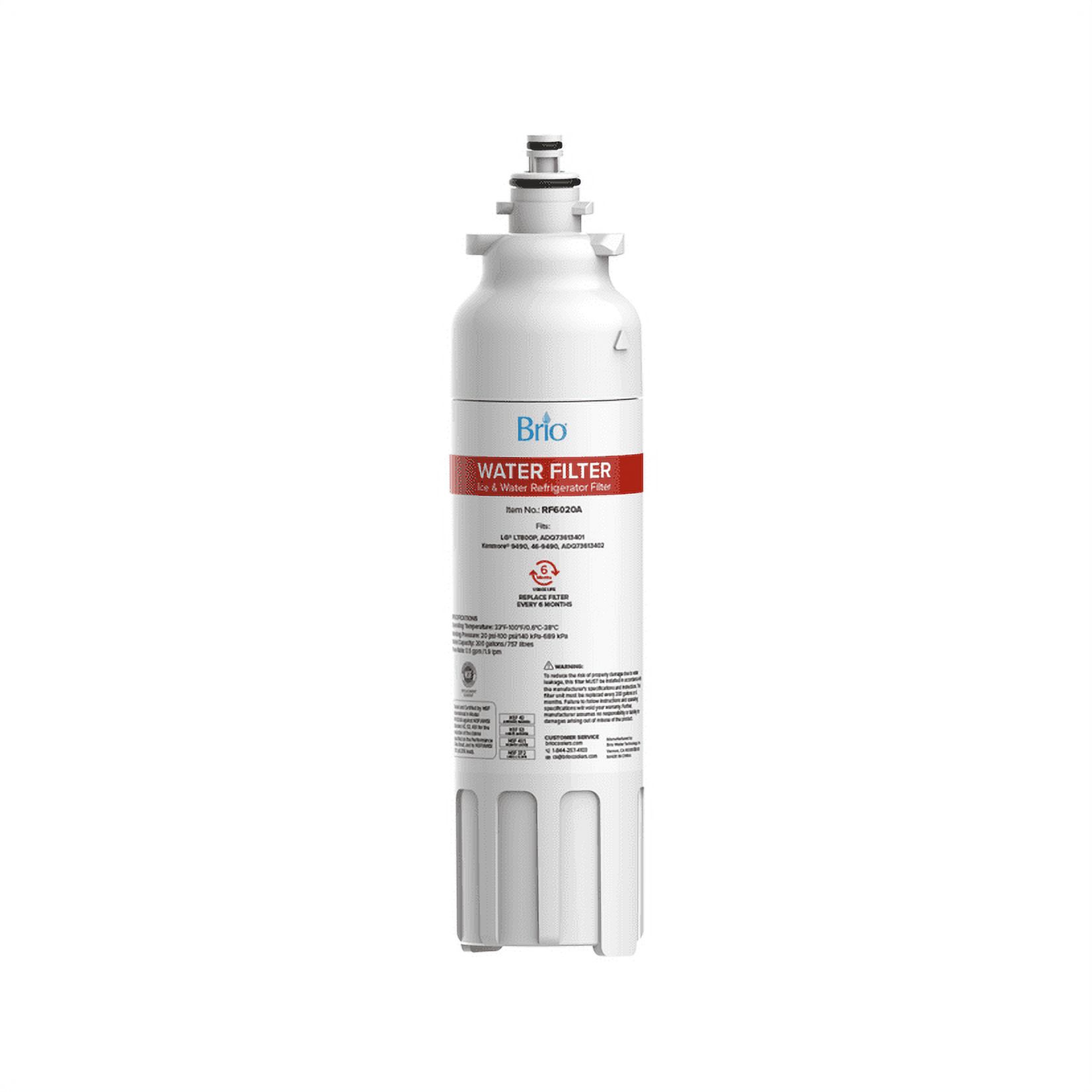 LG LT500P2KIT Replacement 500Gallon Refrigerator Water Filter, 2pk
