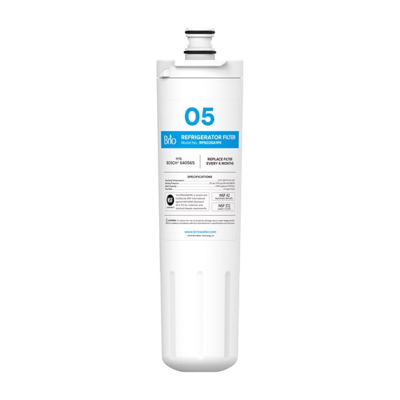 Brio 6026A Replacement Filter Compatible with Bosch 640565, Whirlpool WHKF-R-Plus
