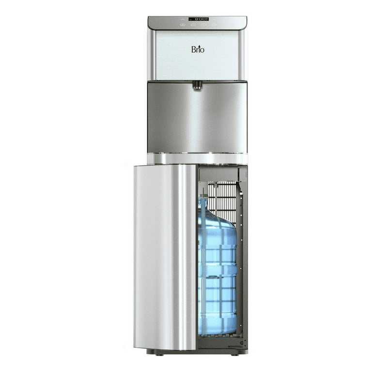 Brio 100 Series Top Load Hot and Cold Temperature Mini Water Cooler Water Dispenser, Bronze