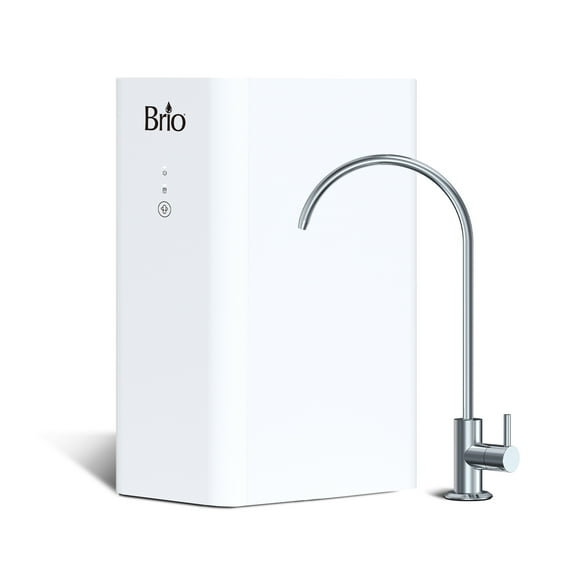 Brio Amphora Ultra-Filtration Under Sink Water Filter System Steel Faucet & Composite Micron Filter